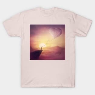 heart kite cloud T-Shirt